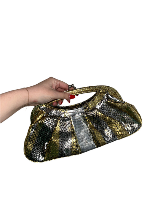 Vintage Metallic Clutch