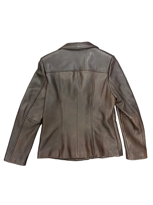 Vintage Brown Leather Jacket