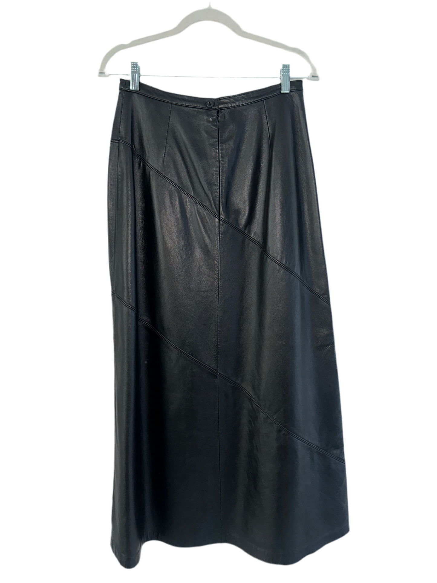 Vintage Long Leather Skirt