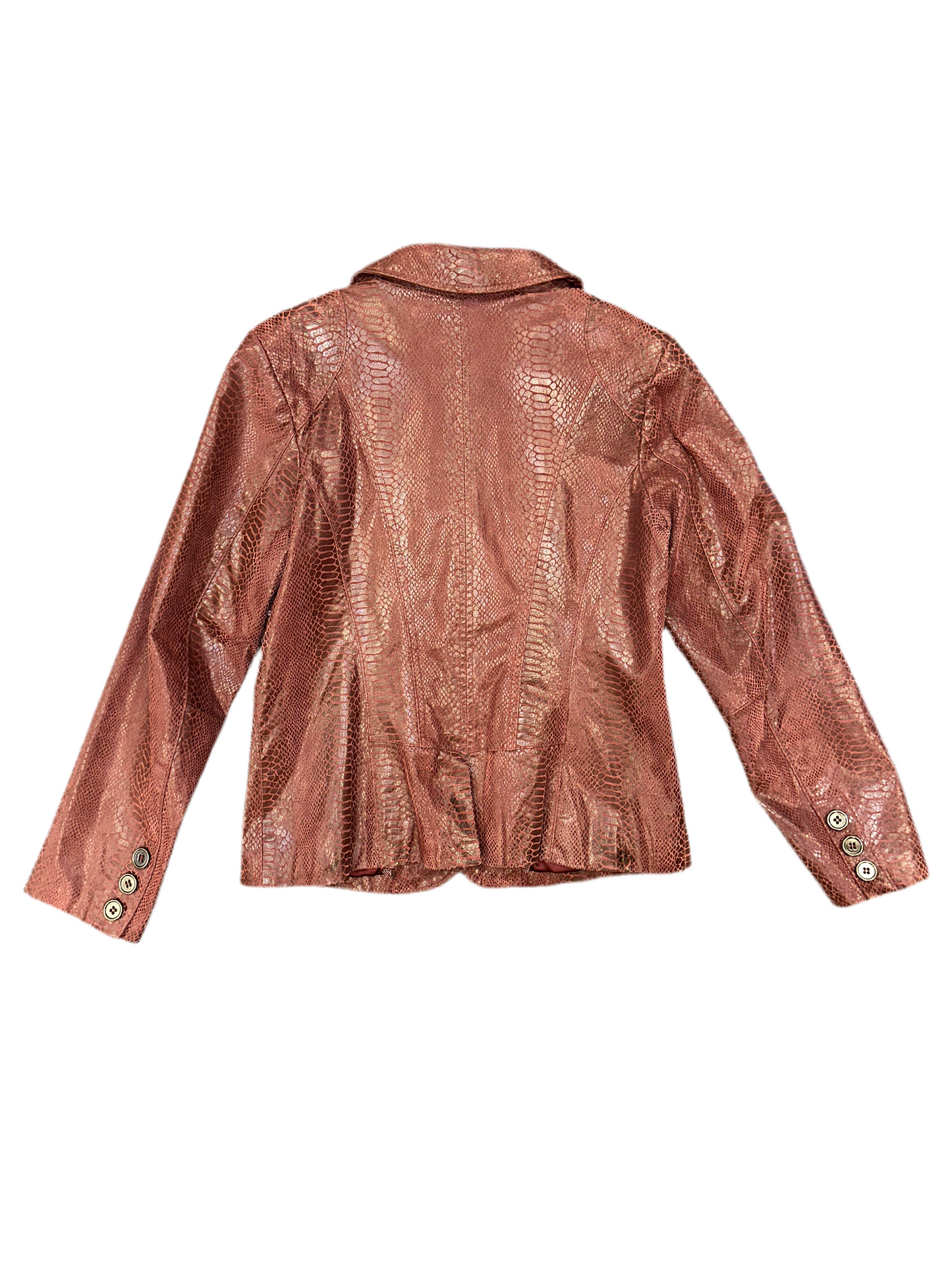 Vintage Snakeskin Leather Jacket