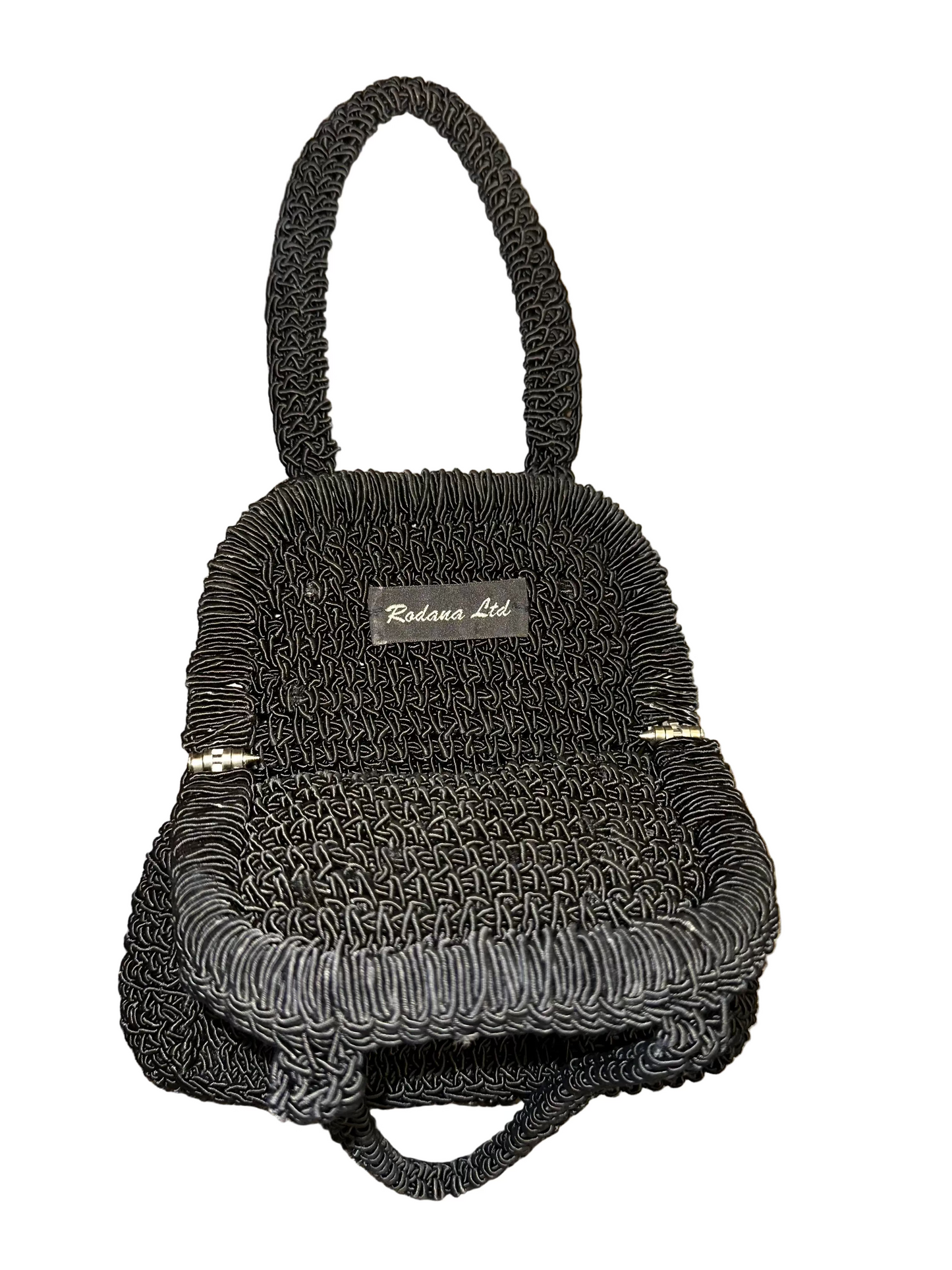 Vintage Crochet Knit Small Handbag