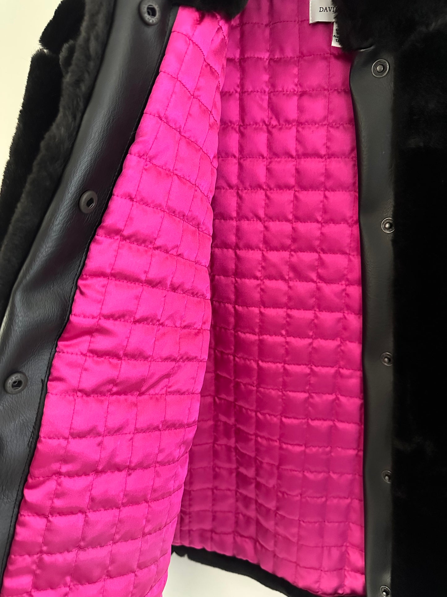 Black Faux Fur Coat