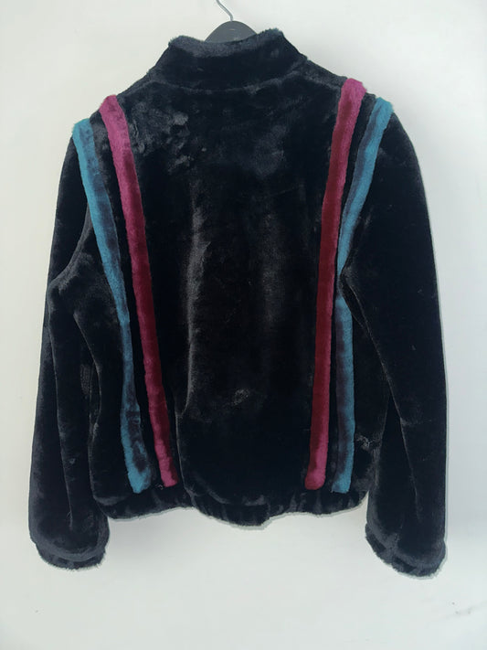 Vintage Faux Fur Bomber Jacket