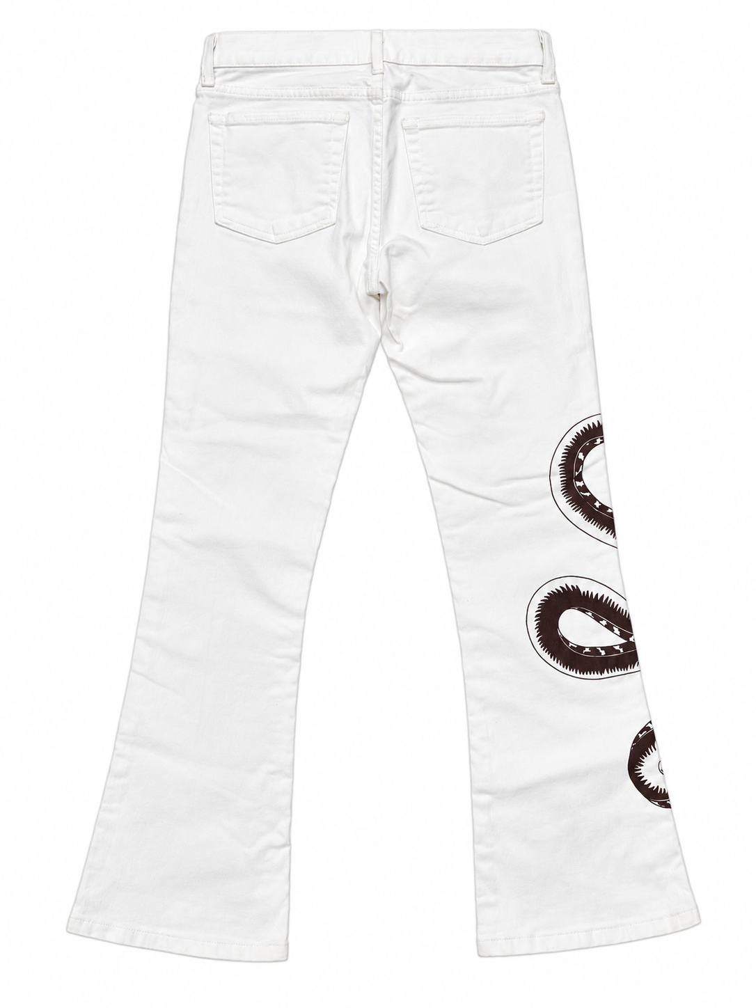 Vintage 90s White Snake Jeans
