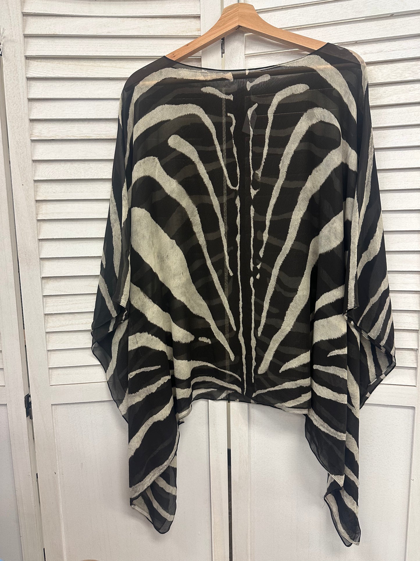 Sheer Zebra Blouse
