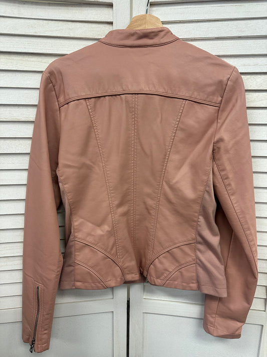 Vintage Pink Guess Leather Jacket