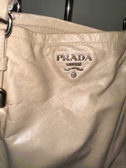 Vintage Leather Prada Tote