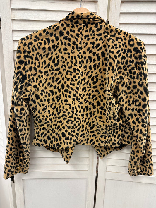 Vintage Italian Leopard Blazer