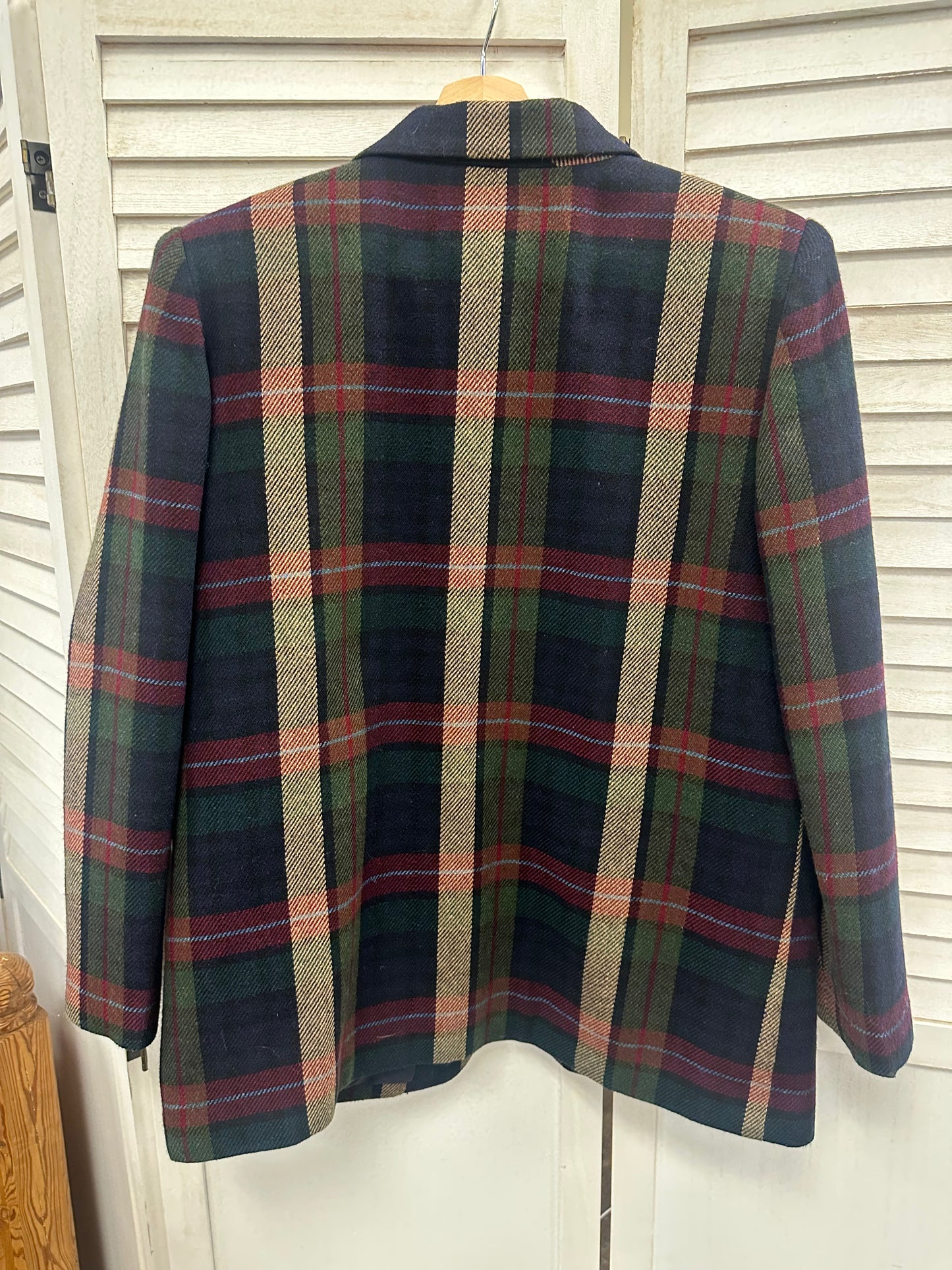 Vintage Plaid Blazer