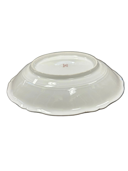 Vintage Limoges Pink Floral Medium Bowl Dish