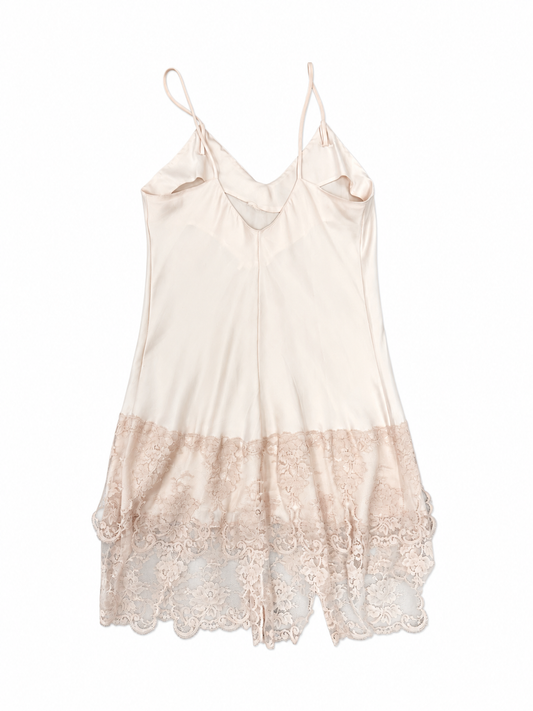 1990s Guy Laroche Lace Slip Dress