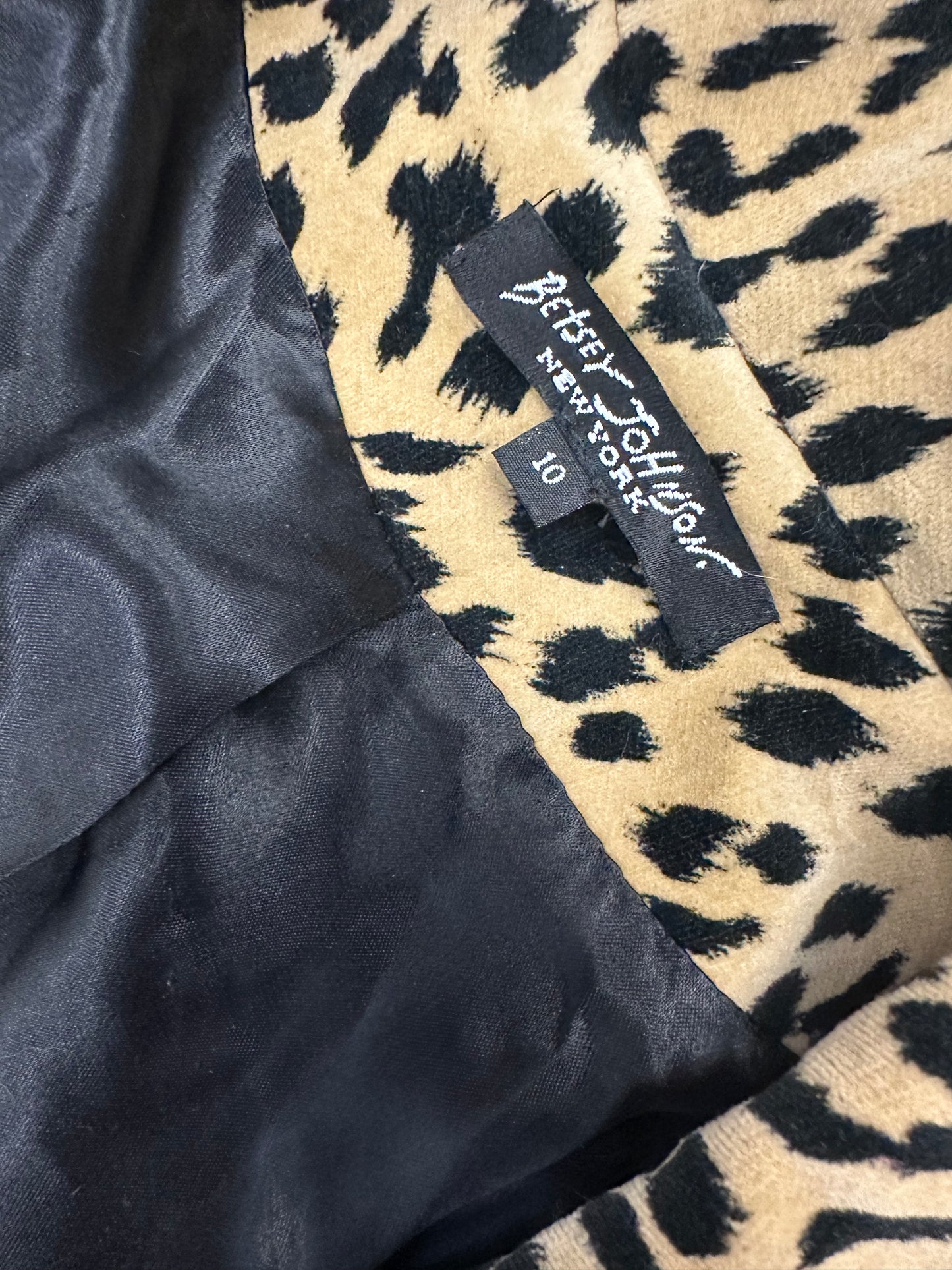 Vintage Betsey Johnson Leopard Coat