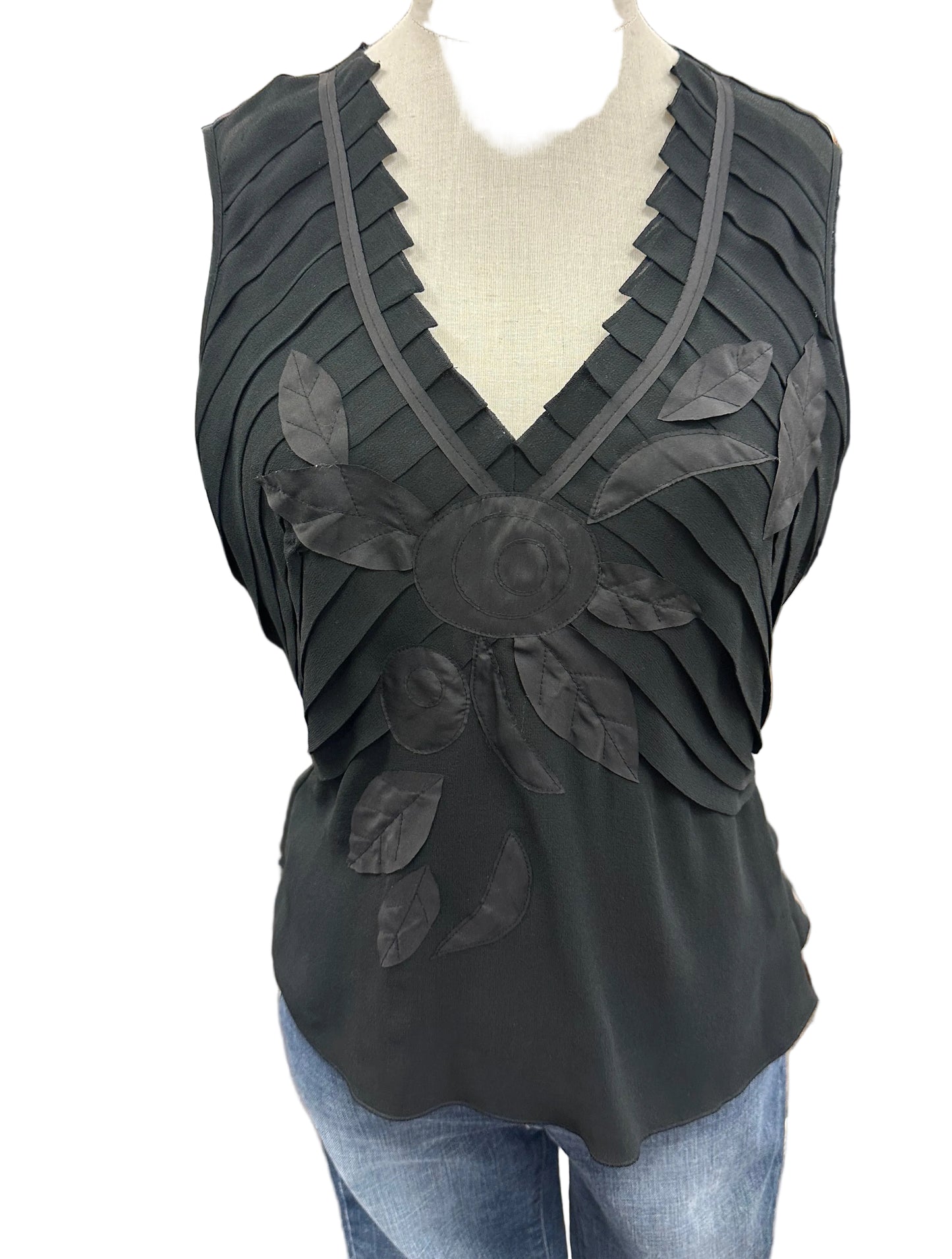 Vintage Silk Floral Tank