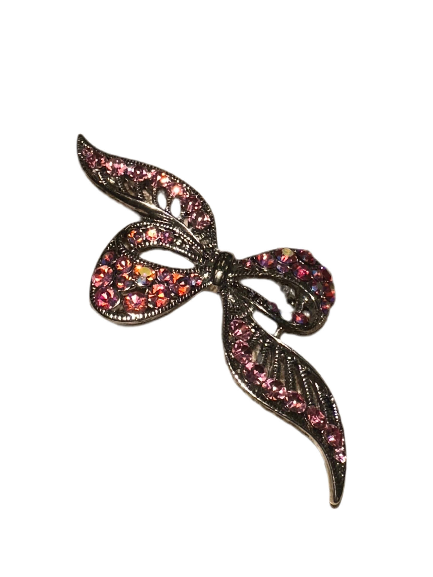 Pink Bow Brooch