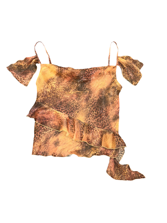 Vintage Sheer Cheetah Tank Top