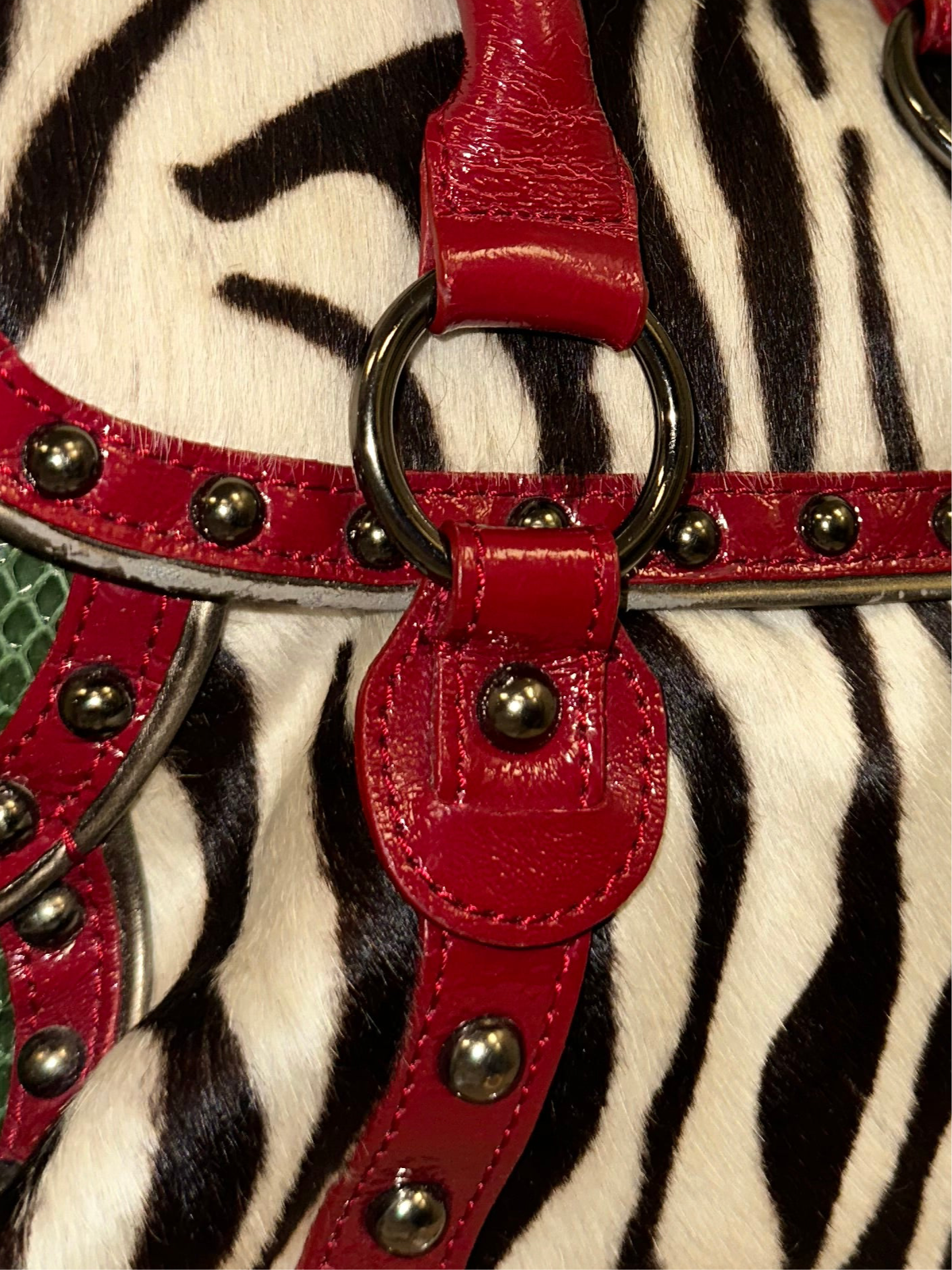 Vintage Zebra Ponyhair Bag