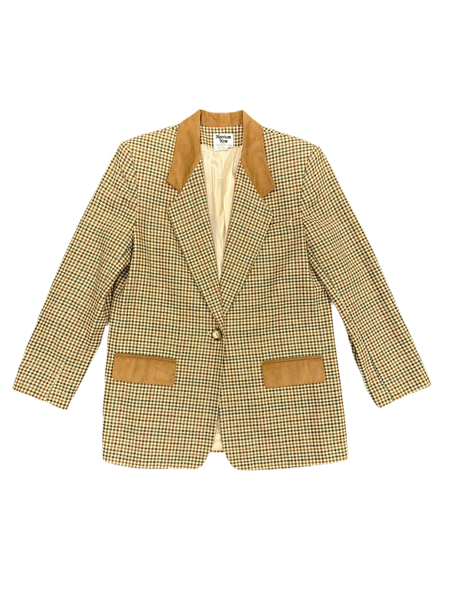 Vintage Plaid Blazer