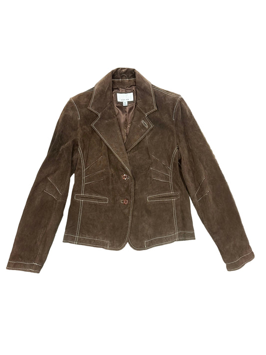 Vintage Brown Suede Blazer