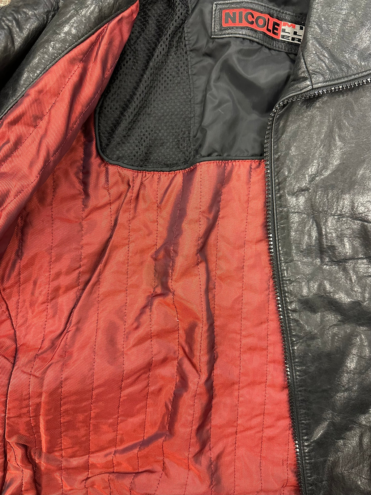 Vintage Nicole Miller Black Leather Jacket