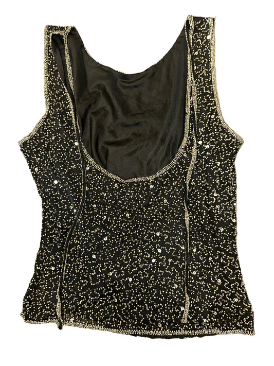 Vintage Silk Beaded Tank Top