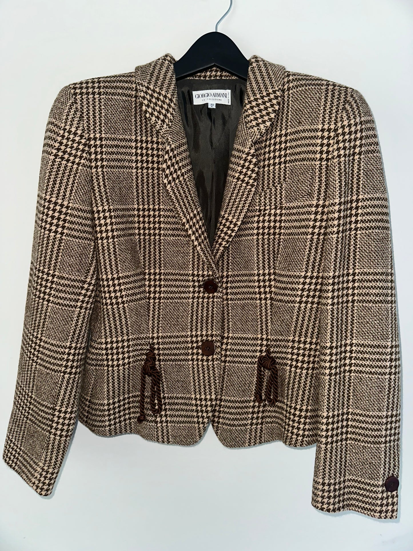 Vintage Giorgio Armani Houndstooth Blazer