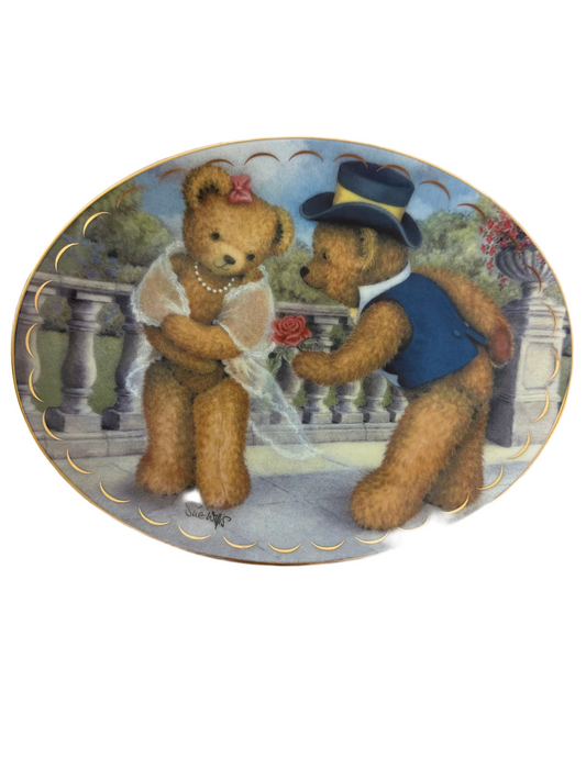 Vintage Teddy Bear Plate