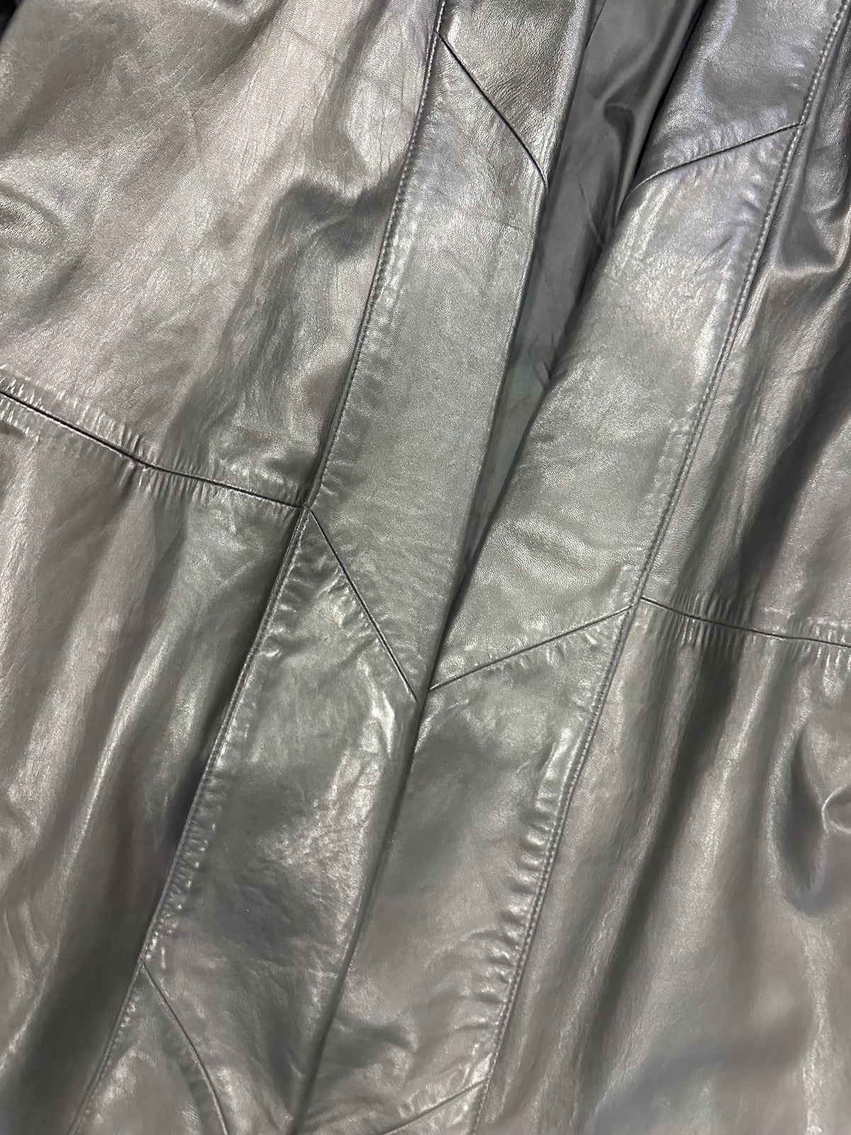 Vintage Open Front Leather Jacket
