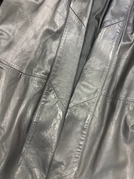 Vintage Open Front Leather Jacket