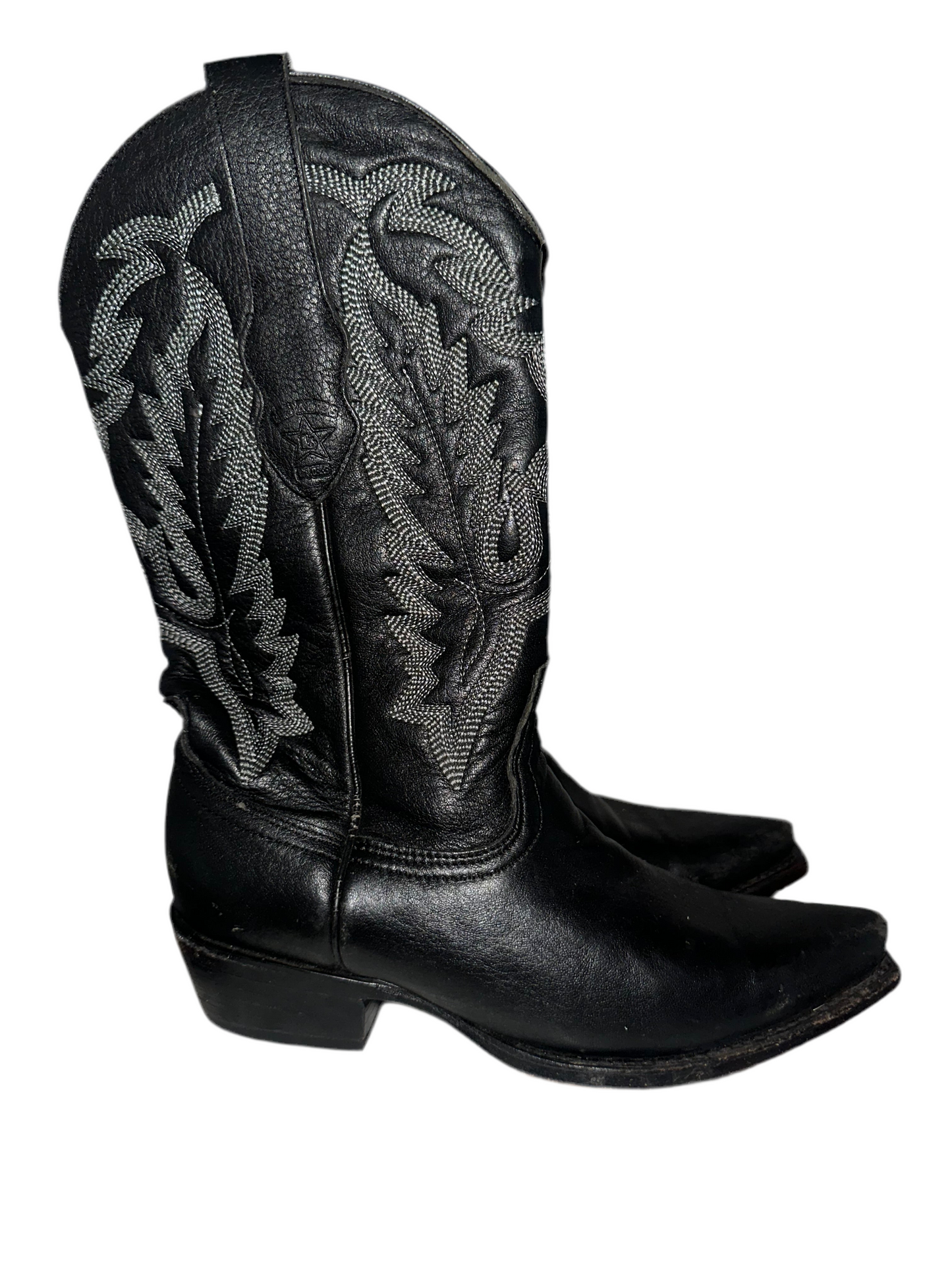 Vintage Black Cowboy Boots