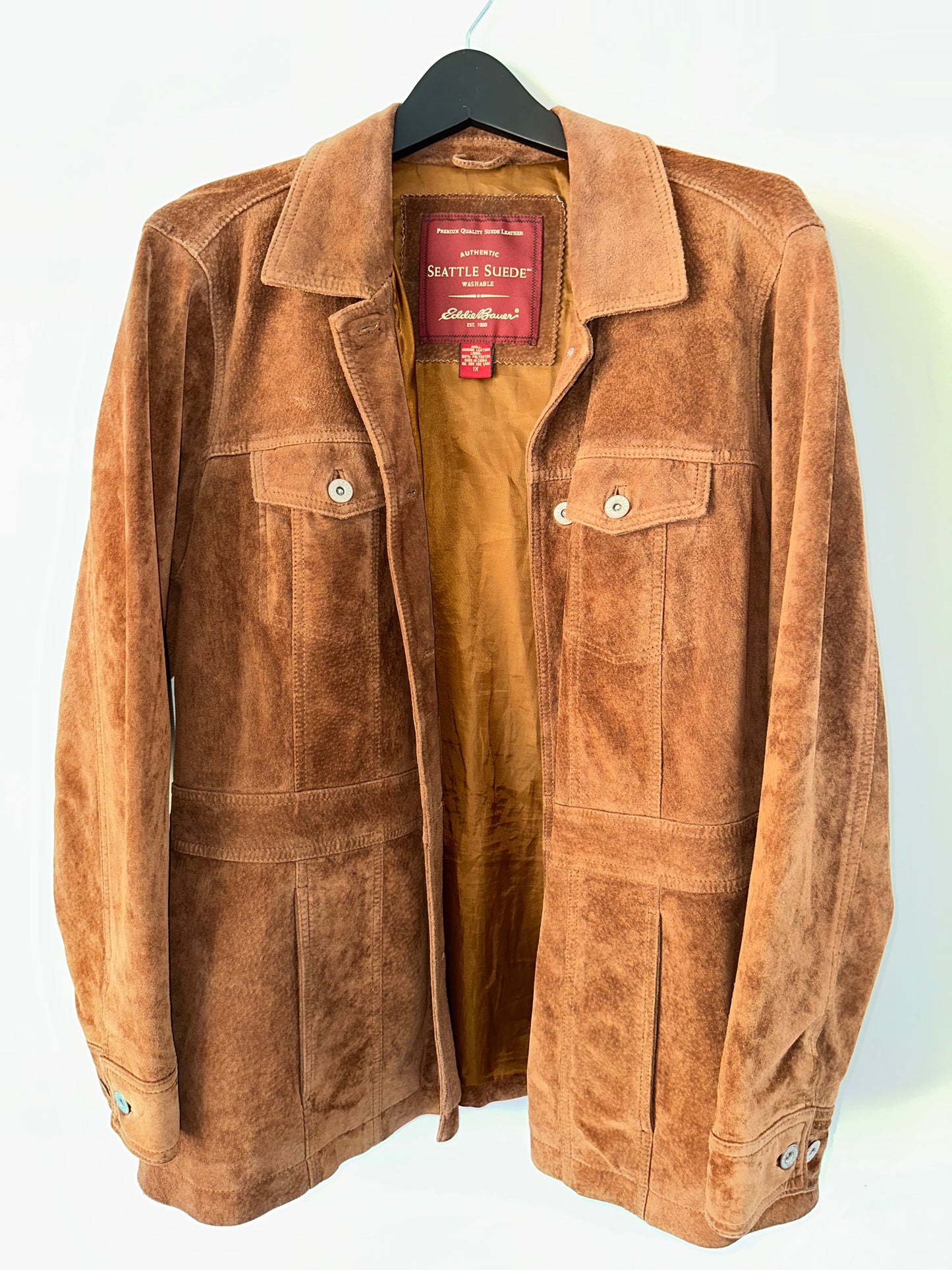 Vintage Eddie Bauer Brown Suede Jacket
