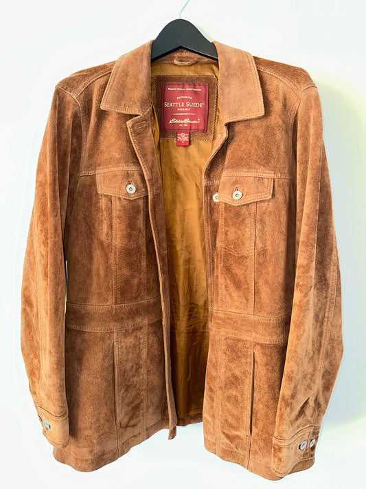 Vintage Eddie Bauer Brown Suede Jacket