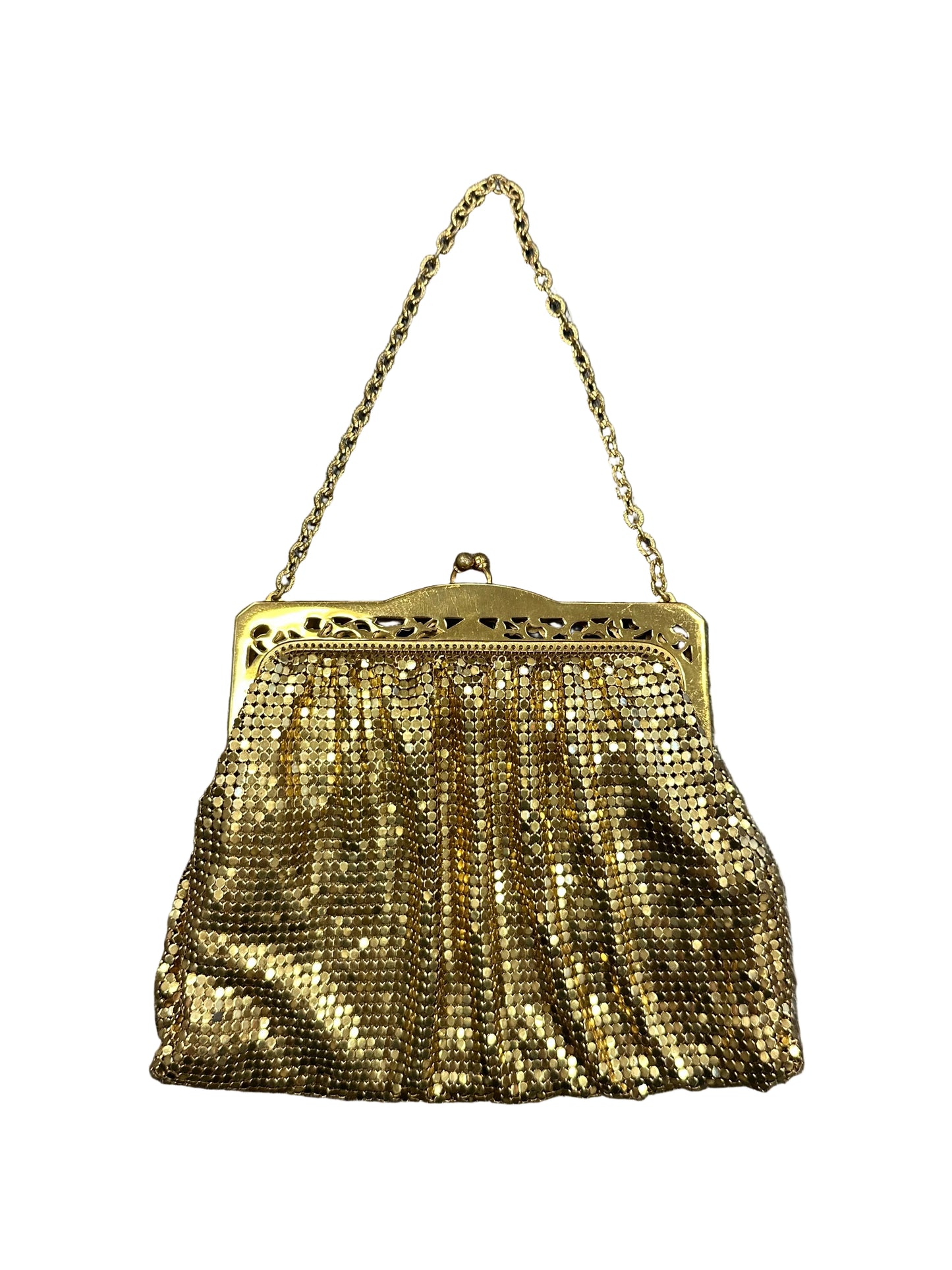 Vintage Chainmail Kiss Lock Purse
