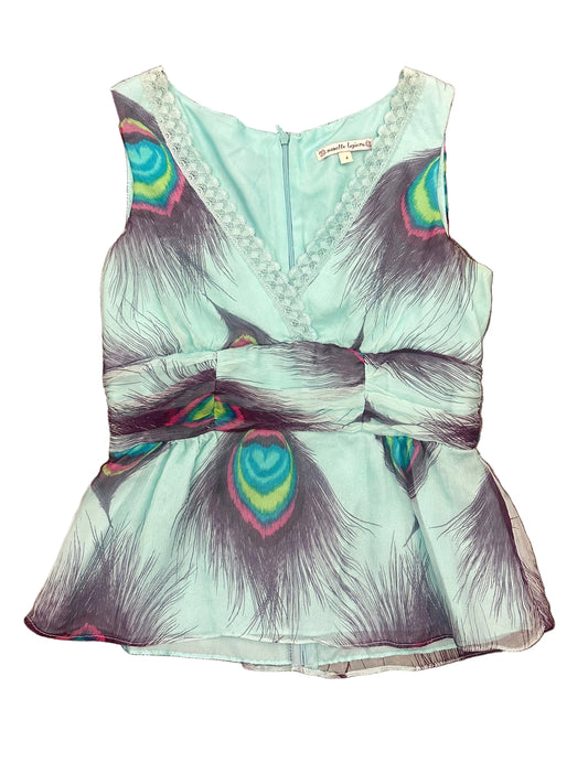 Vintage Nanette Lepore Peacock Tank Top Blouse