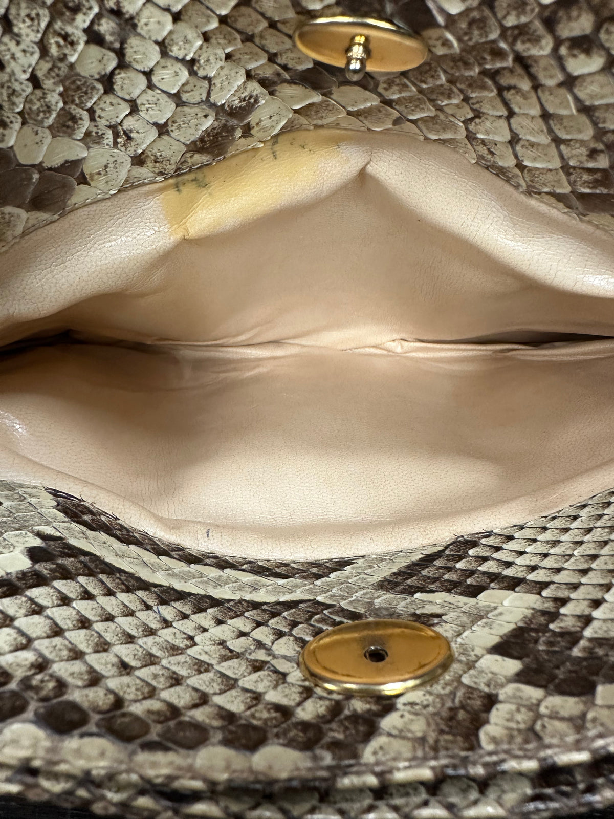 Vintage 1970s Snakeskin Clutch