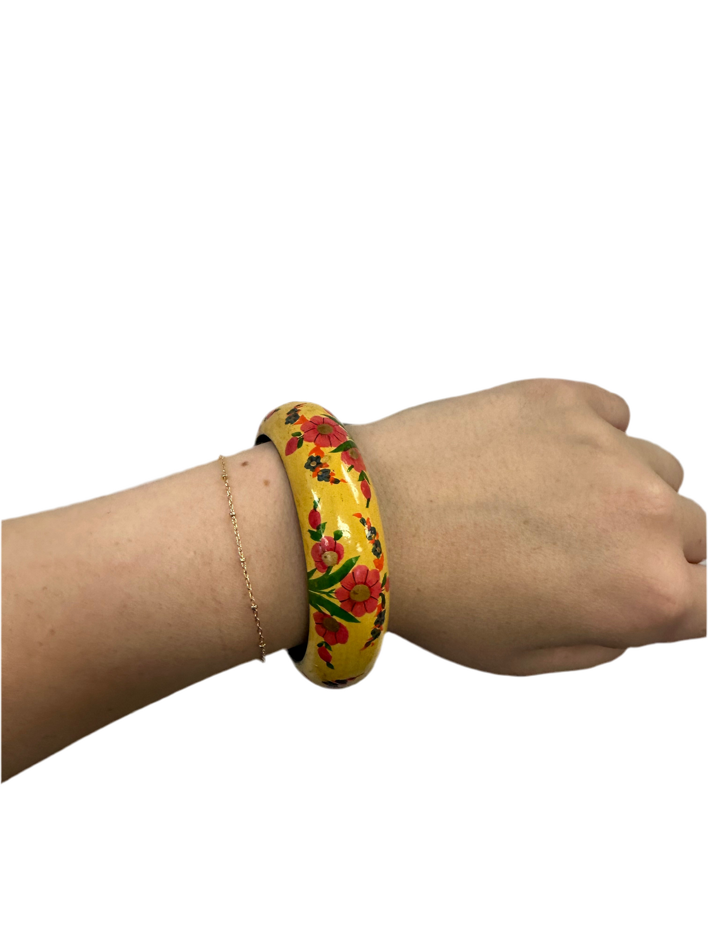 Hand Painted Wooden Bangle