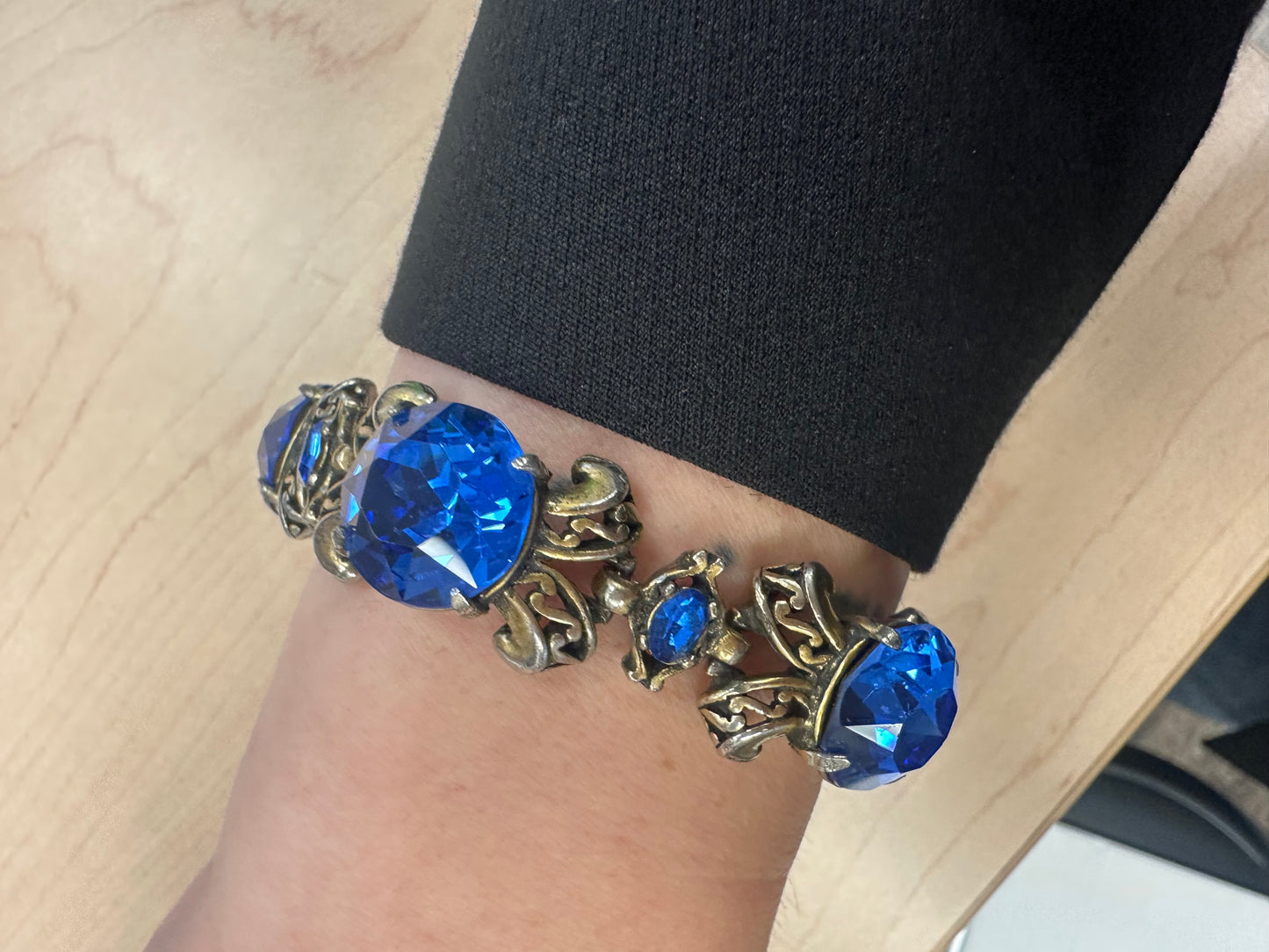 Vintage Blue Gemstone Bracelet
