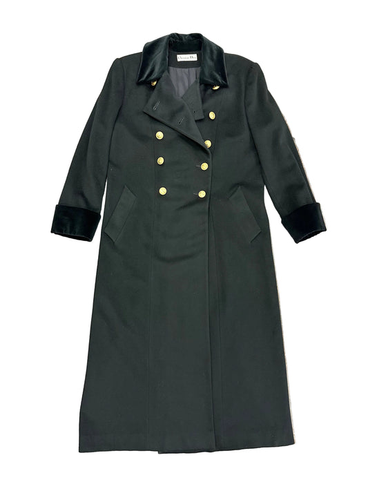 Vintage Christian Dior Long Wool Coat
