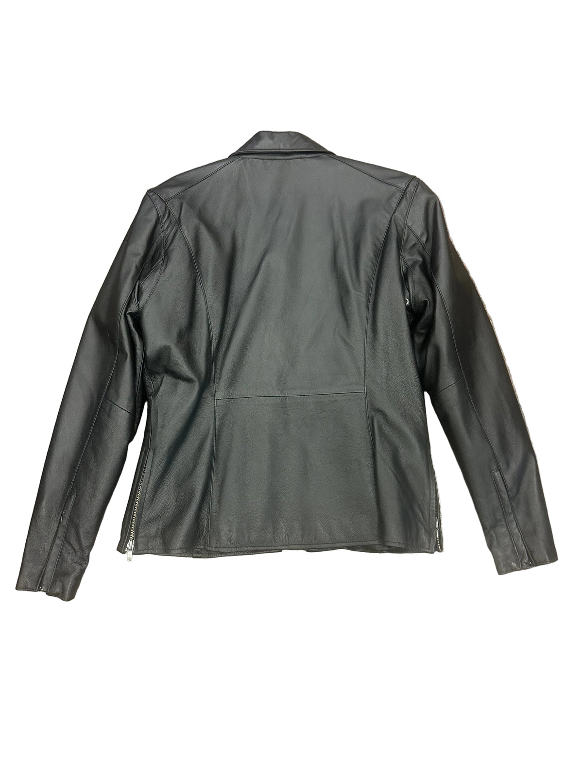 Vintage Lined Leather Motorcycle Jacket