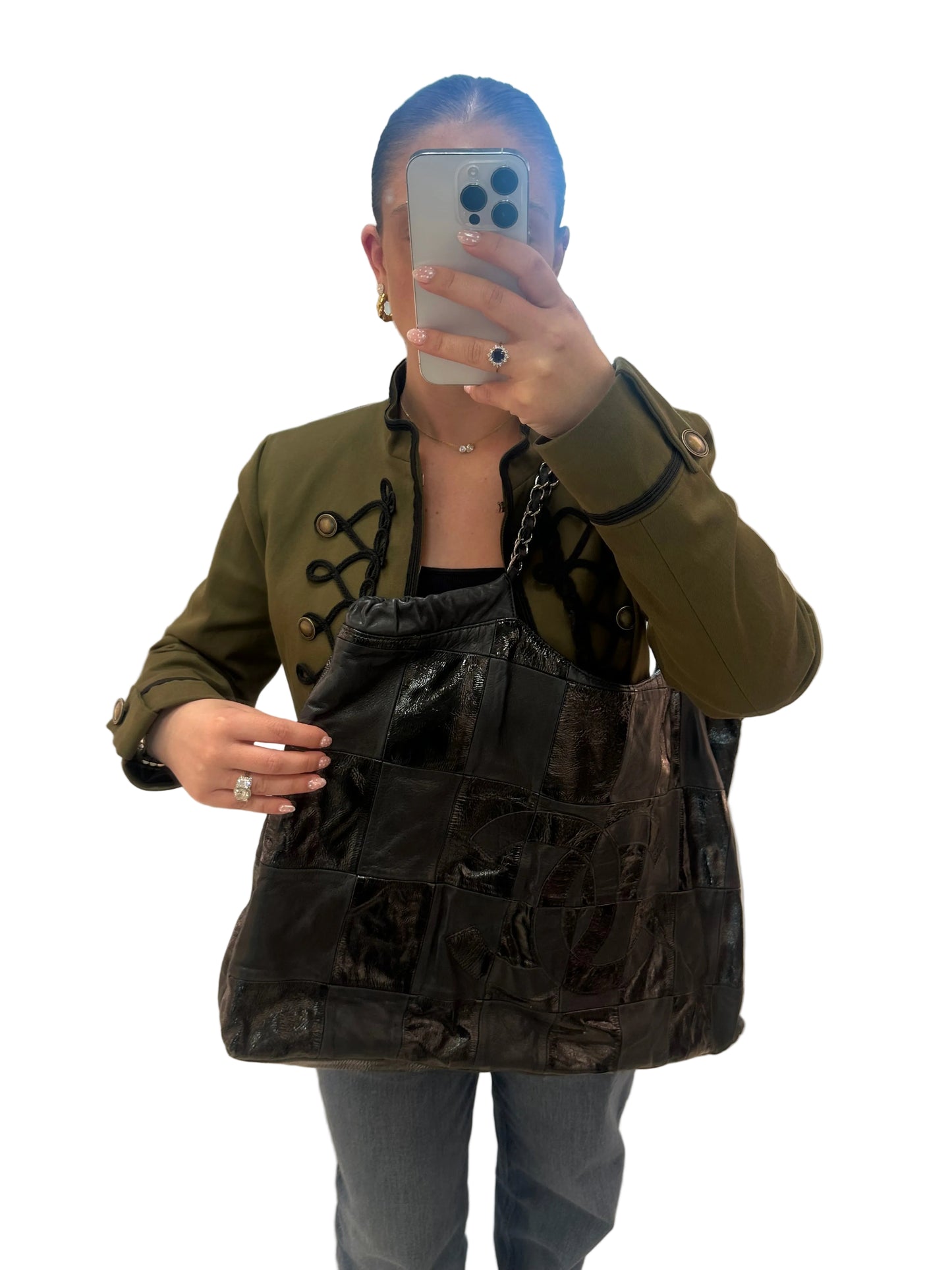 Vintage Chanel Large Leather Tote