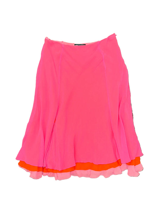 Vintage Ralph Lauren Silk Midi Skirt