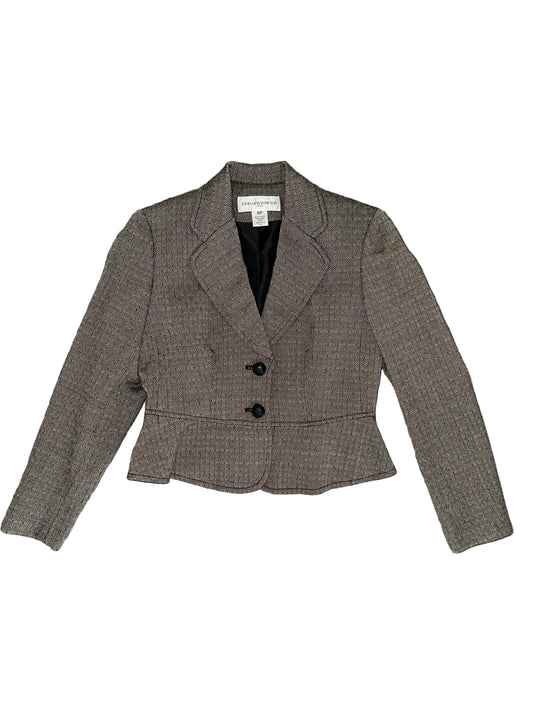 Vintage Peplum Style Cropped Blazer