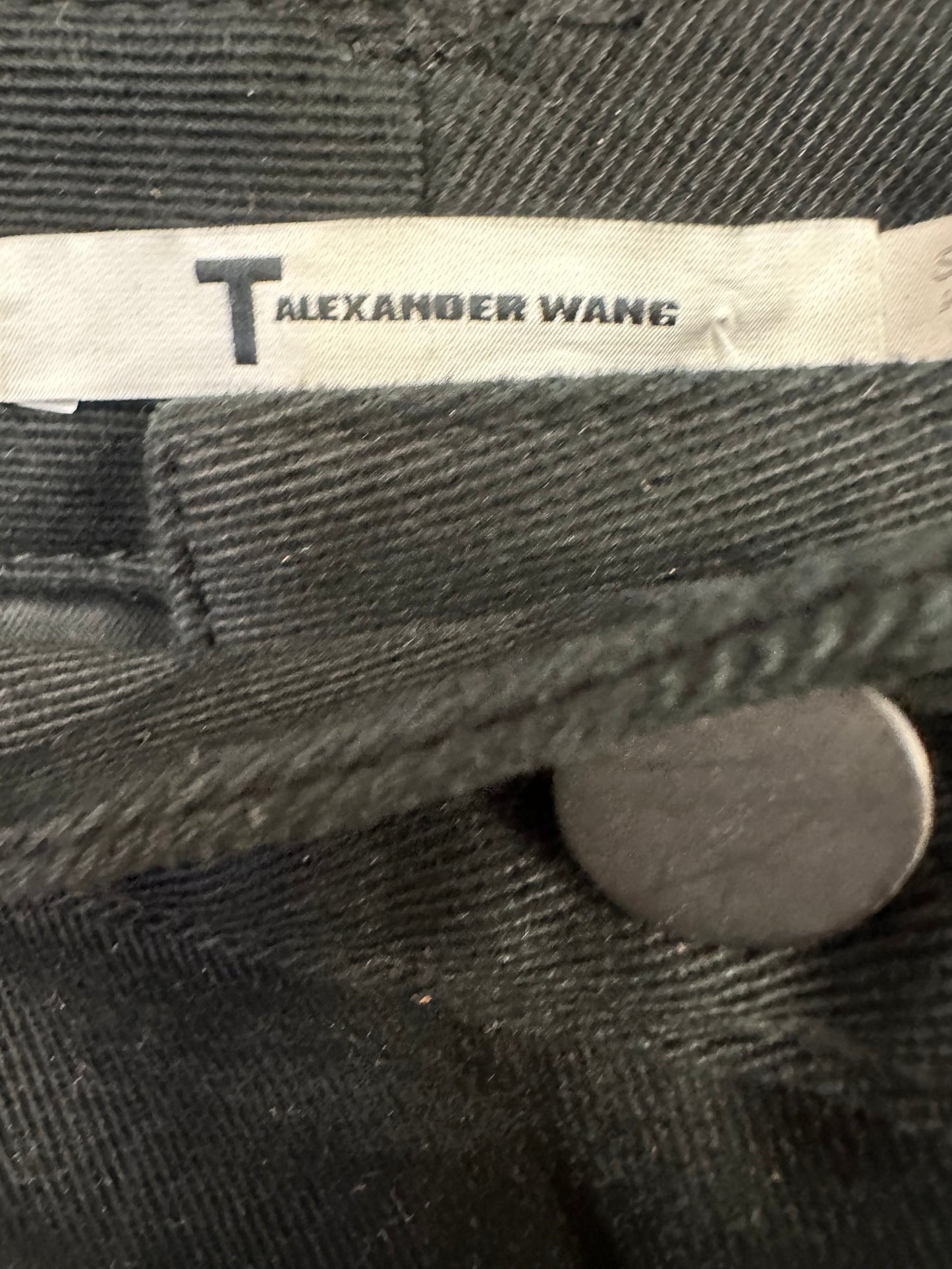 Alexander Wang Mini Shorts with Lamb Leather Detailing