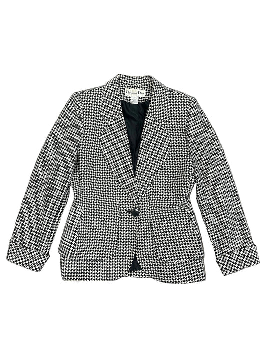 Vintage Christian Dior Houndstooth Blazer