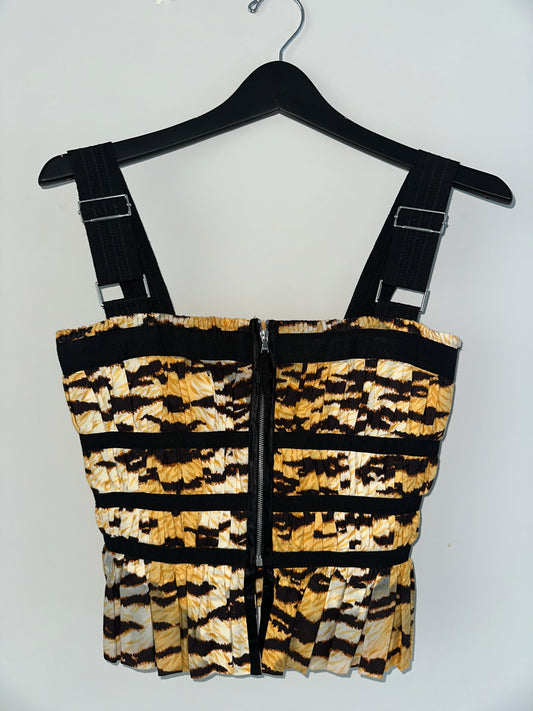 Vintage Dolce and Gabbana Animal Print Corset