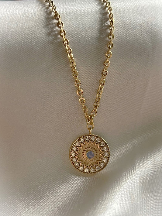 GALYNT 'Kylah Medallion Rolo' Necklace