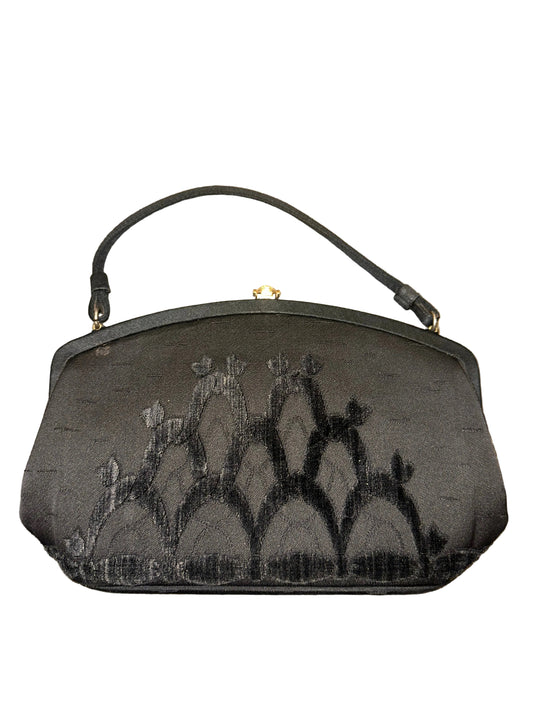 Vintage Silk Kiss-Lock Purse