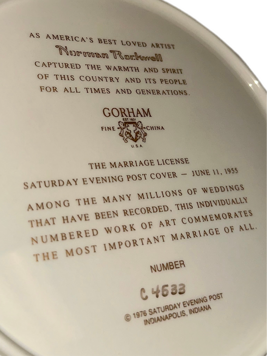 Vintage Norman Rockwell Plate