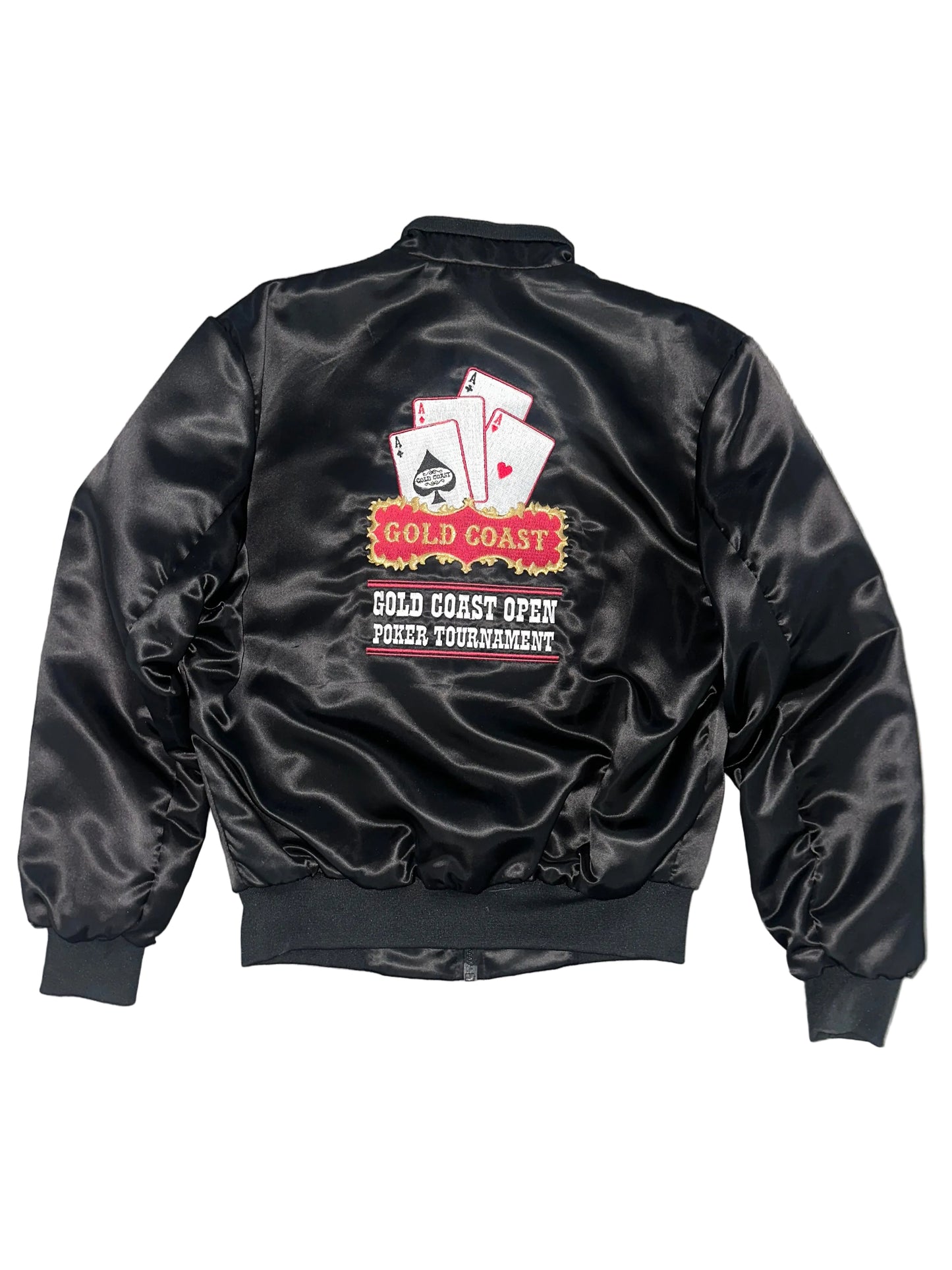 1980s Casino Shiny Bomber Jacket