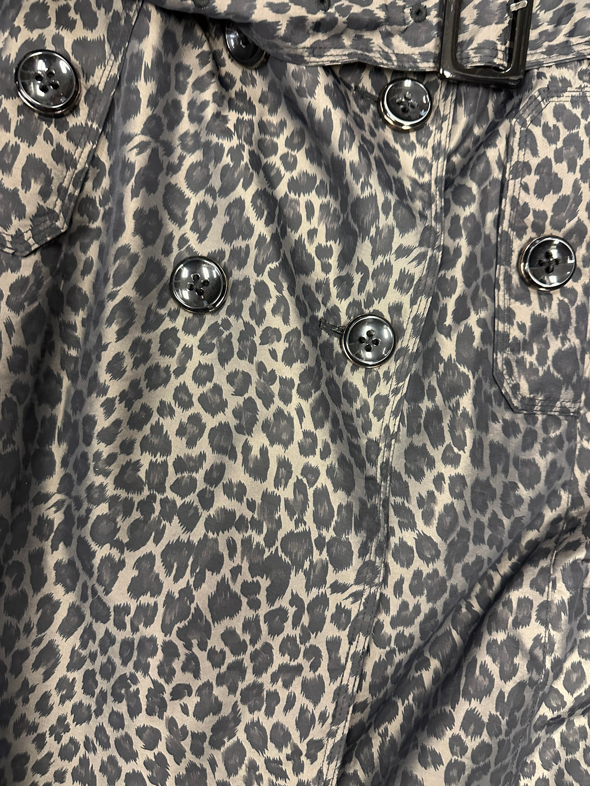 2010s Leopard Trench Coat