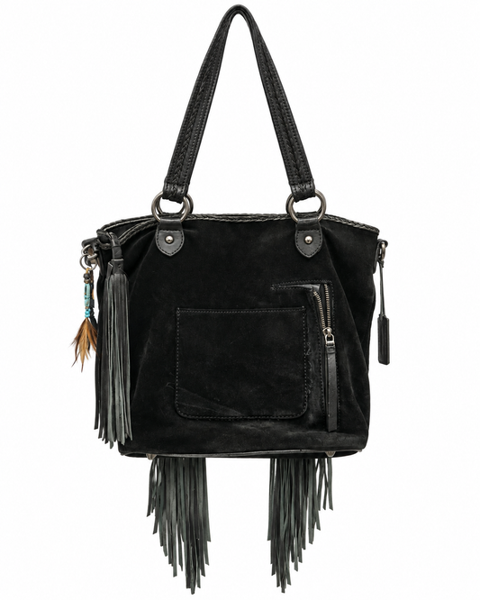 Western Suede Fringe Shoulder Bag